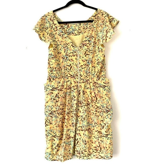 Walter Baker Ava Dress L Mockingbird Abstract - Picture 2 of 6